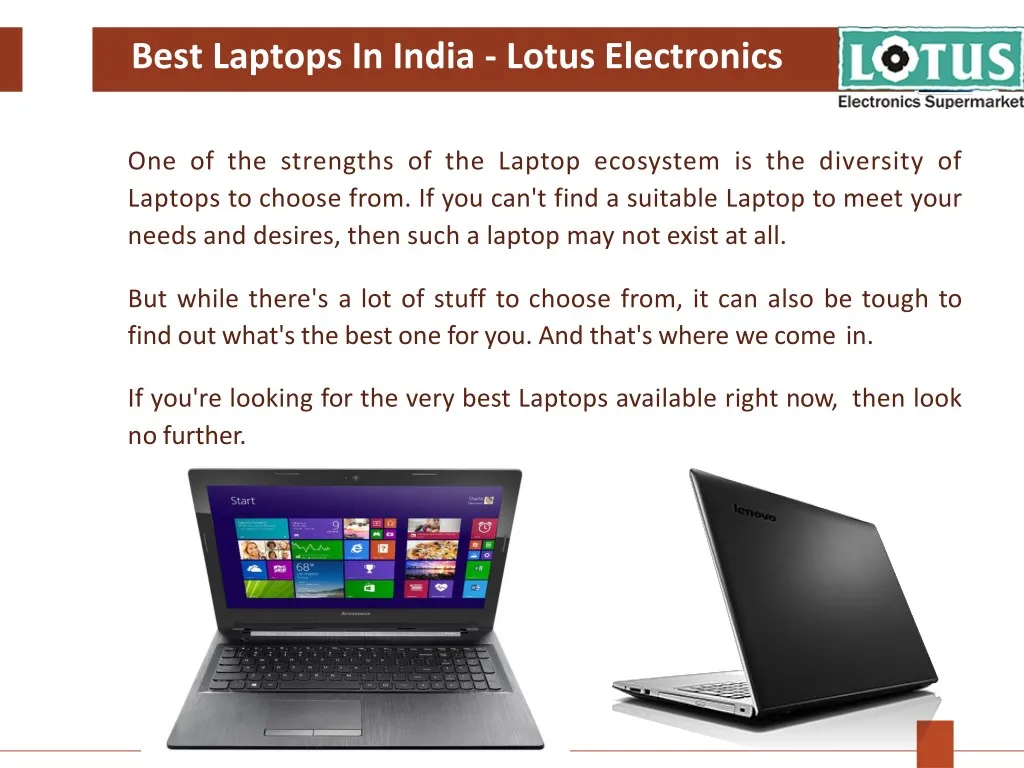 best laptops in india lotus electronics