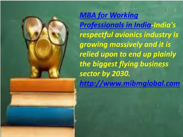 Mba for working professionals in India good aeronautics