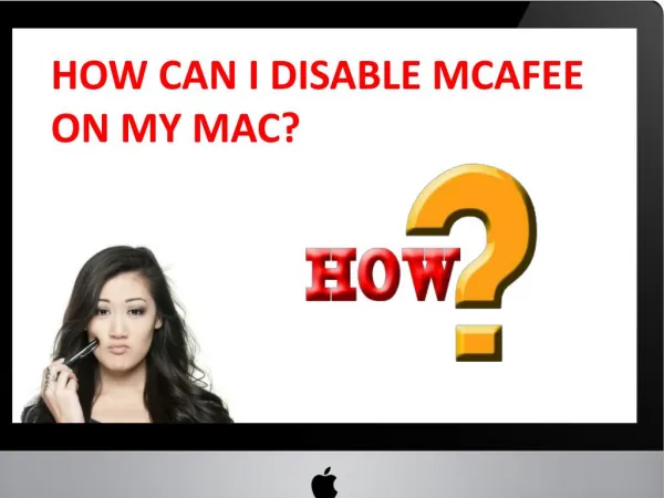 HOW CAN I DISABLE MCAFEE ON MY MAC?