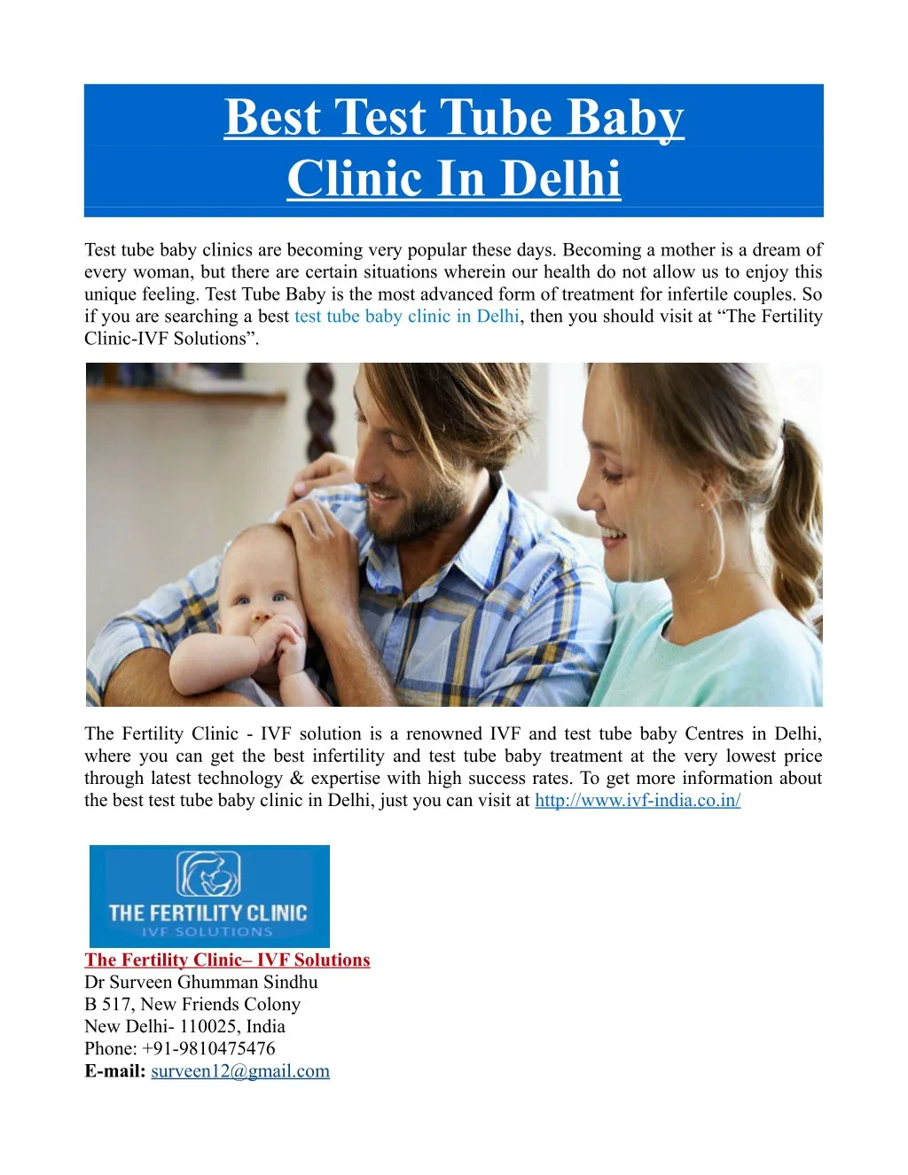 best test tube baby clinic in delhi