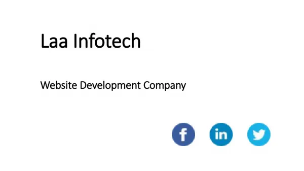 Website Development Company | Web Design Company - Laa Infotech