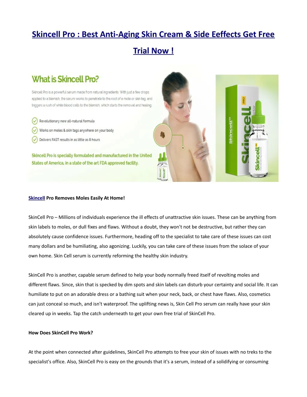 skincell pro best anti aging skin cream side