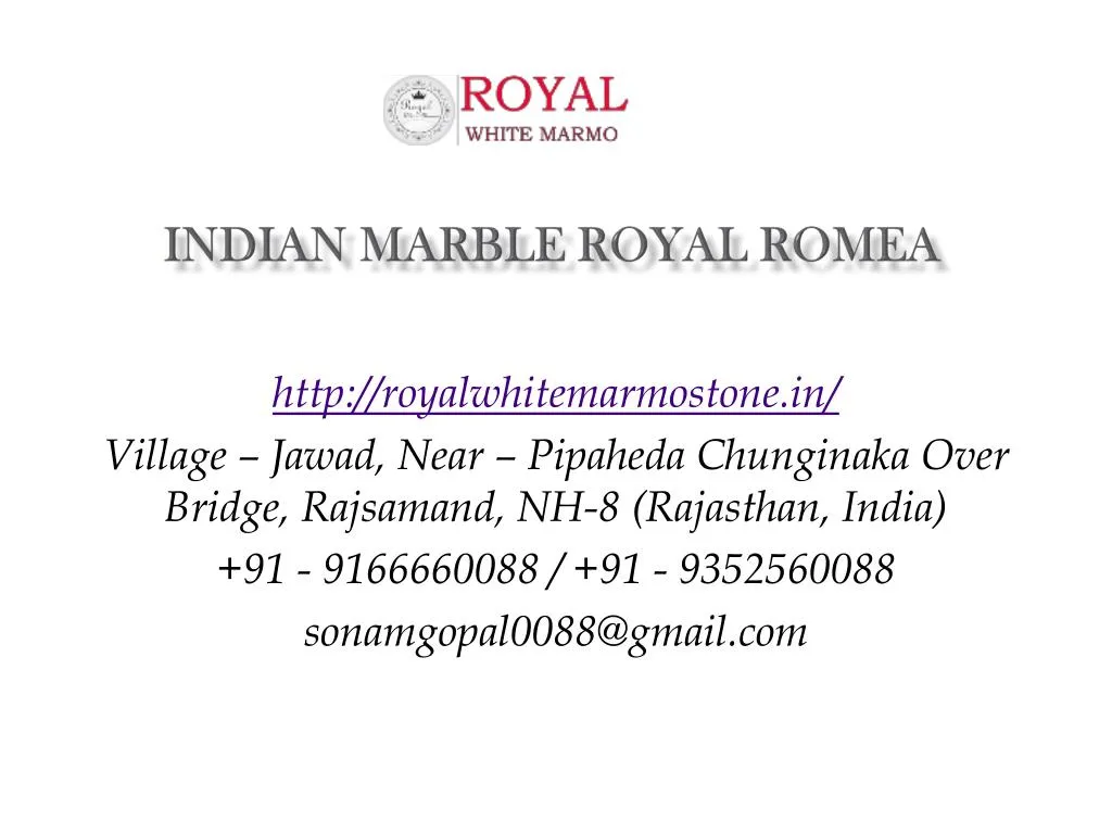 indian marble royal romea