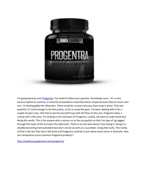 Progentra-A Guide To Boost At Any Age