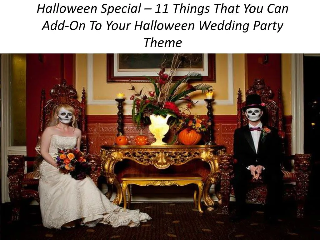 halloween special 11 things that you can add on to your halloween wedding party theme