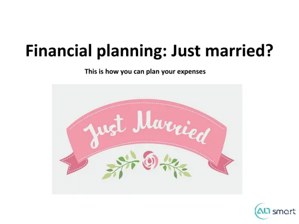 Financial planning for Just Married