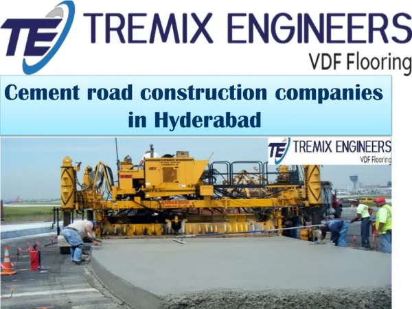 Cement Road Construction Companies in Hyderabad