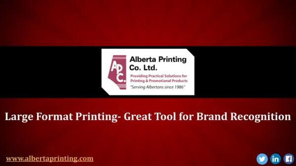 Why Large Format Printing in Calgary is the Best Tool for Brand Recognition?
