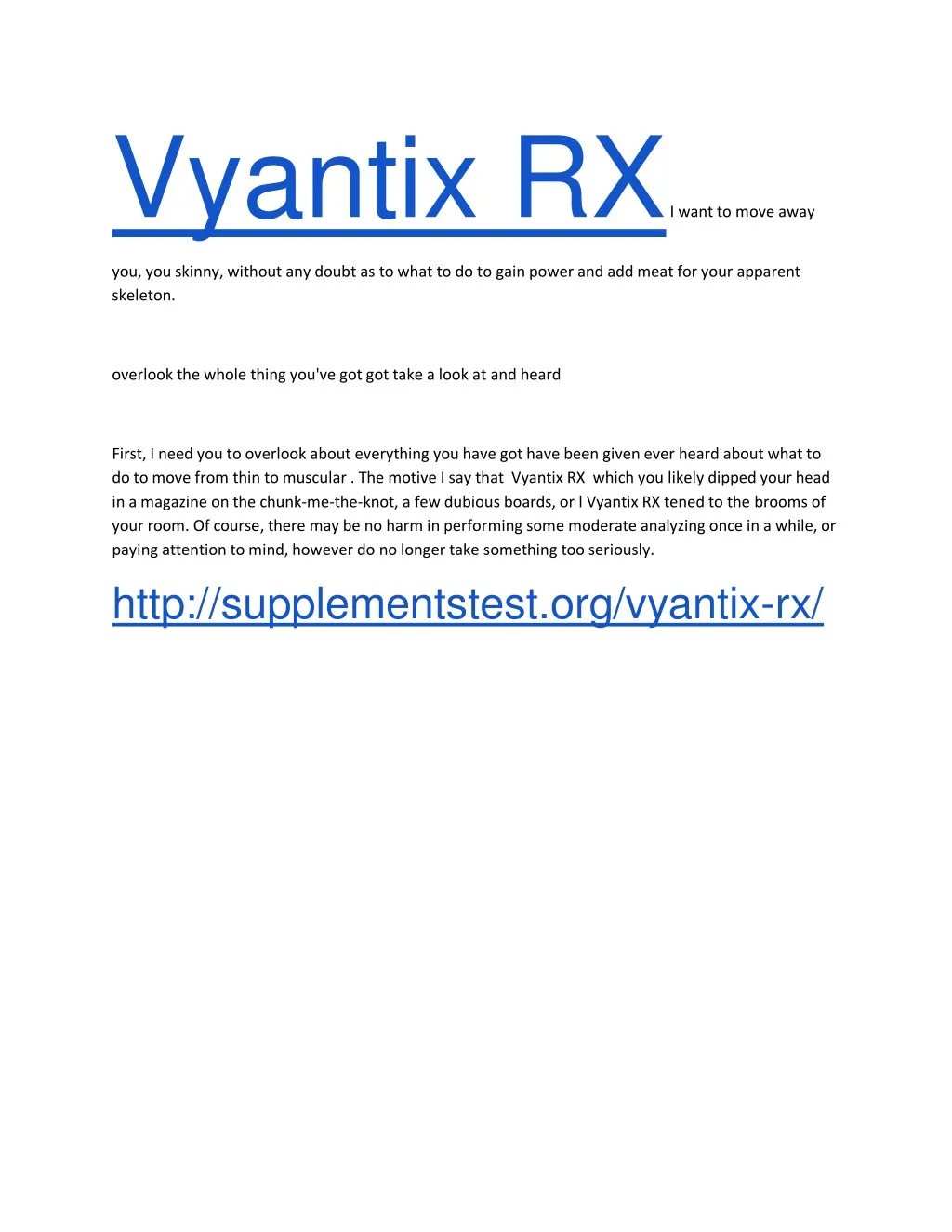 vyantix rx i want to move away
