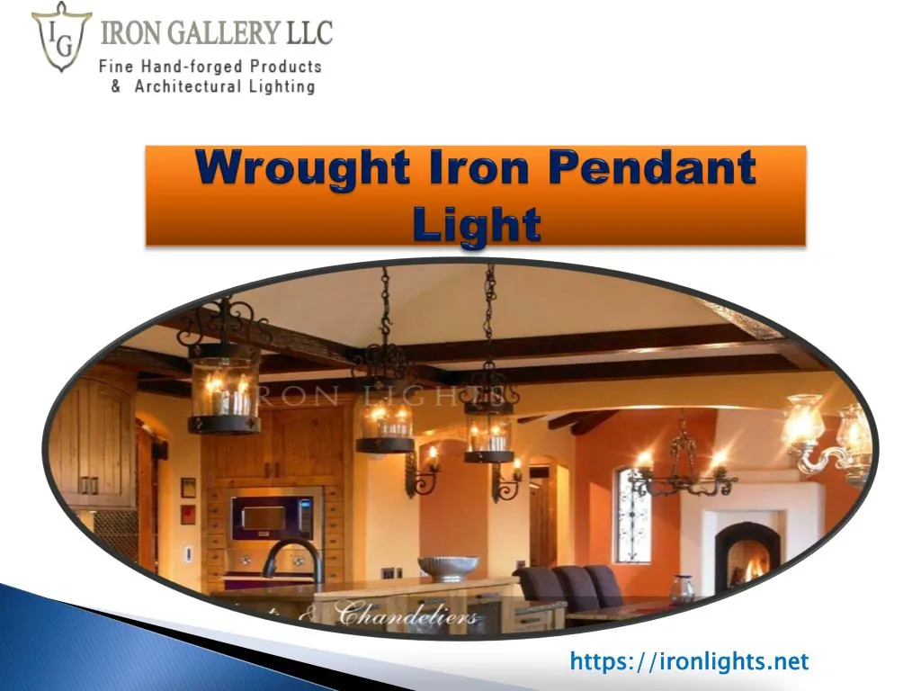 wrought iron pendant light