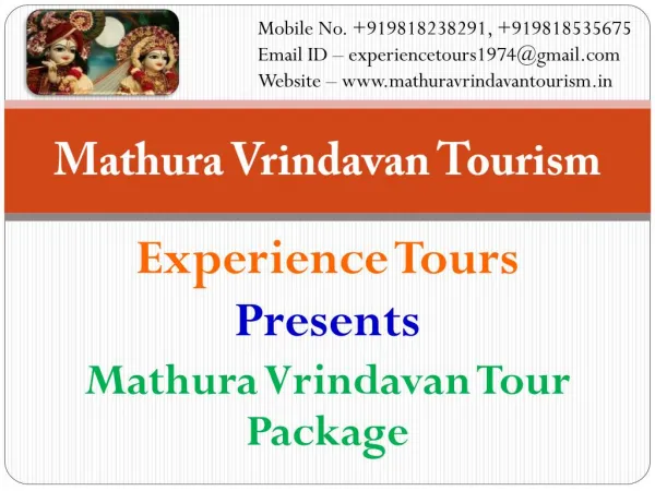 Mathura Vrindavan tour package by volvo bus