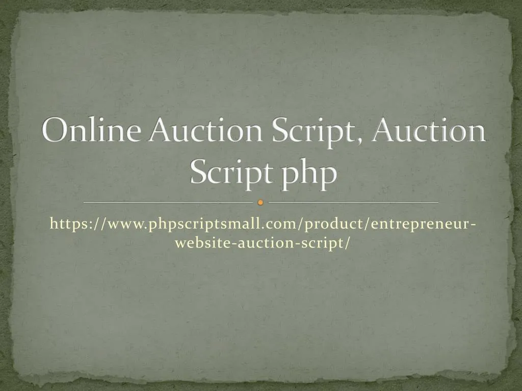 online auction script auction script php