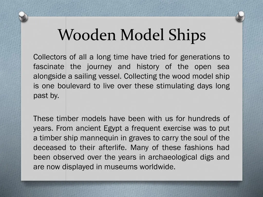 wooden model ships