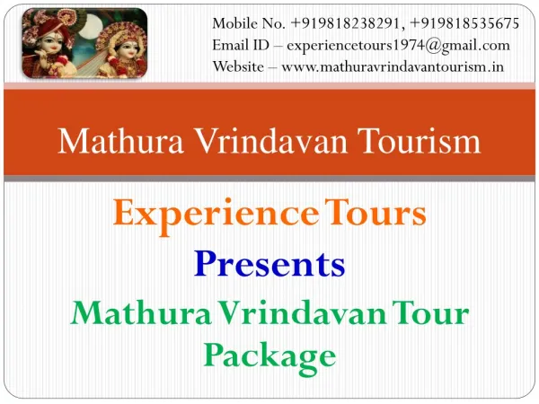 Mathura Vrindavan Tour Package from Delhi