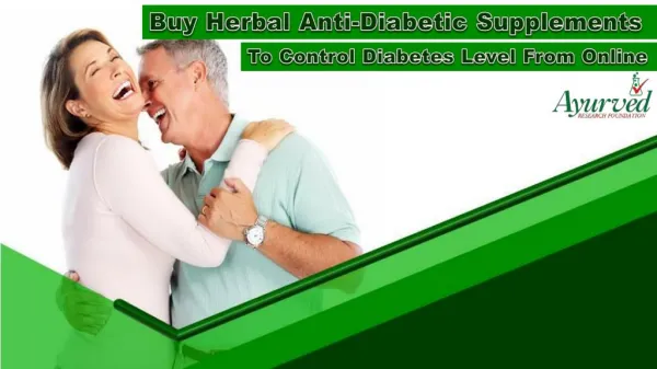 Buy Herbal Anti-Diabetic Supplements To Control Diabetes Level From Online