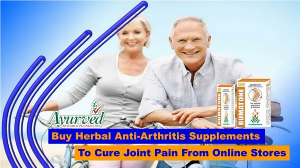 Buy Herbal Anti-Arthritis Supplements To Cure Joint Pain From Online Stores
