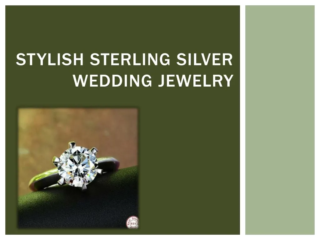 stylish sterling silver wedding jewelry