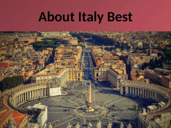 Take Best Tours and Travel Service with Livio Acerbo