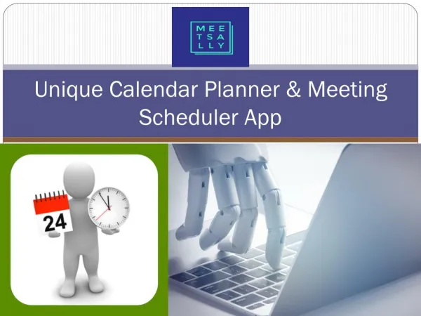 Organize your task with Calendar Planner & Meeting Scheduler App