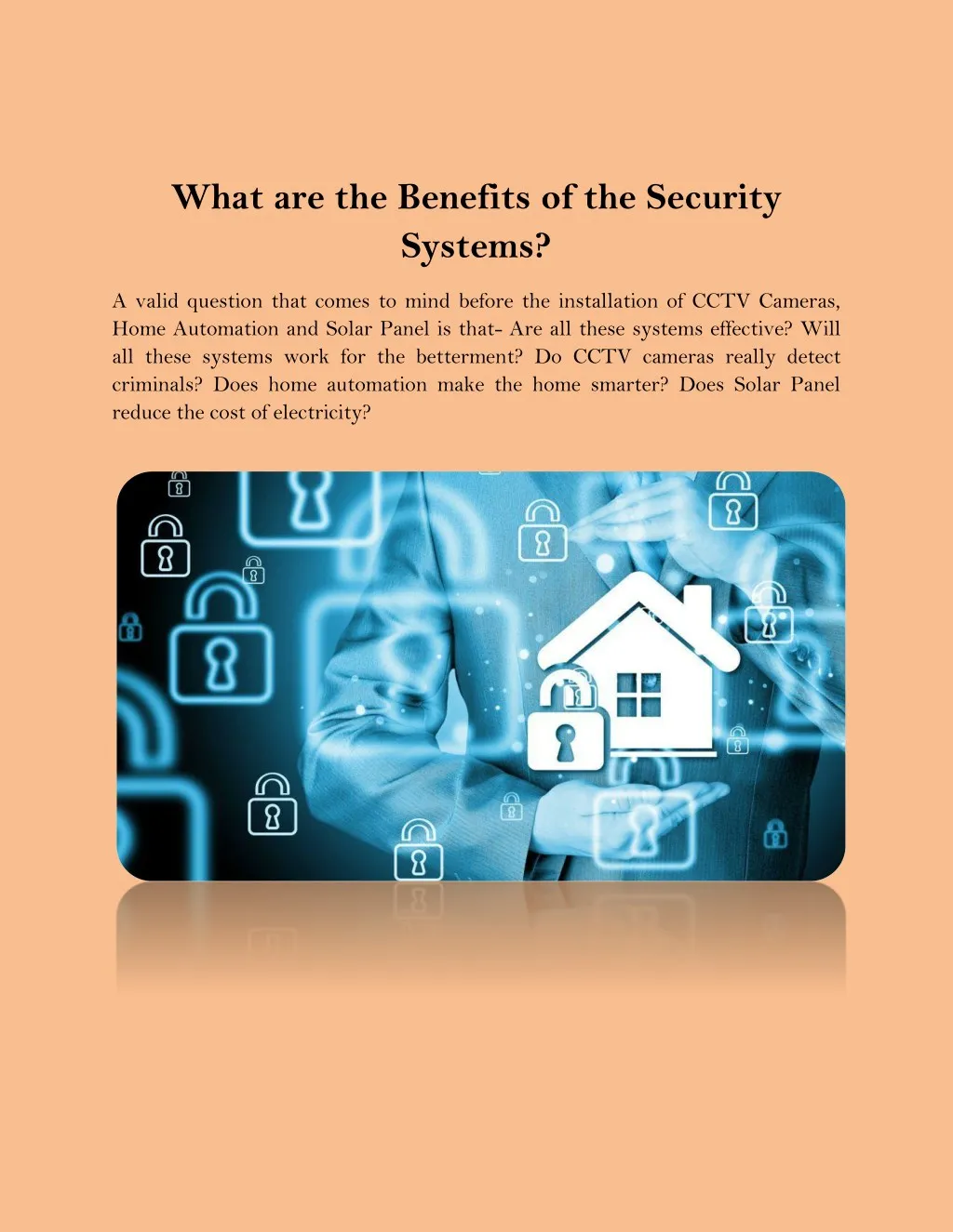 what are the benefits of the security systems