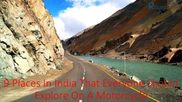 9 Places In India That Everyone Should Explore On A Motorcycle