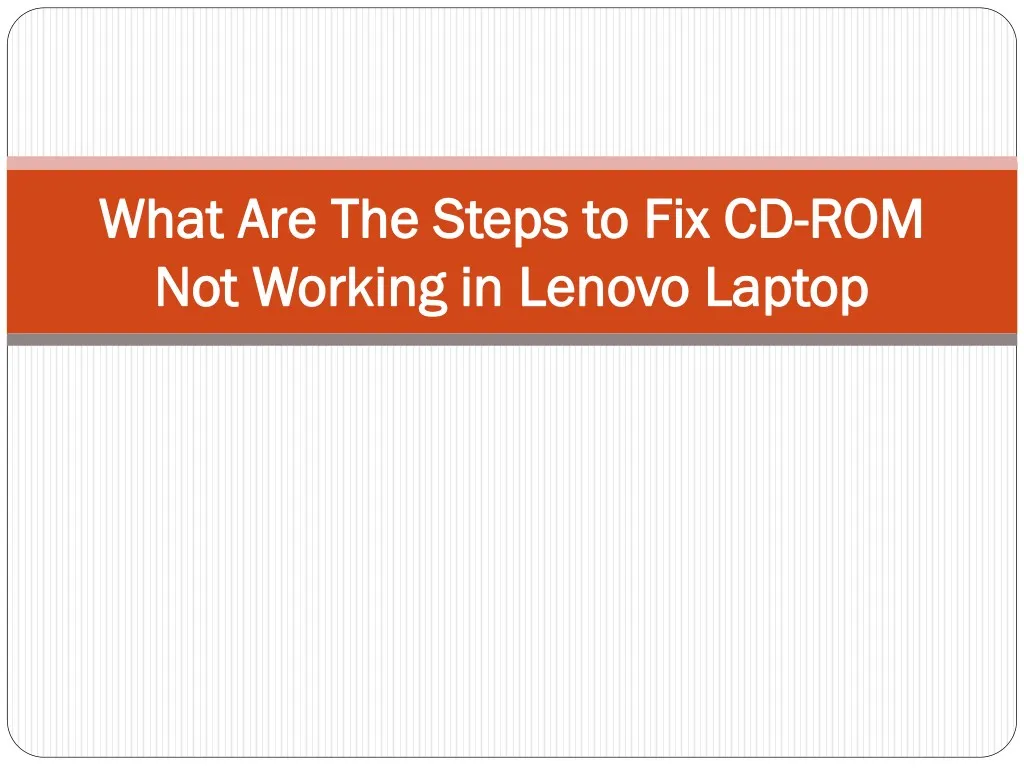 what are the steps to fix cd what are the steps