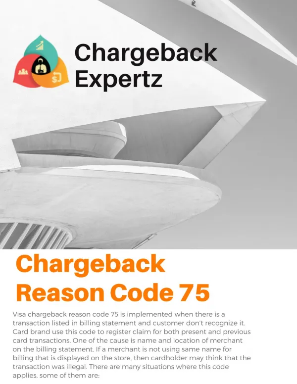 Chargeback Reason Code 75