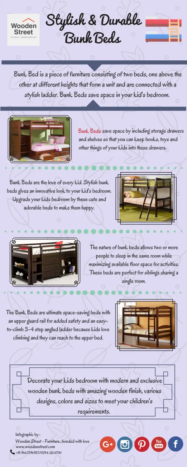 Bunk Bed - Wooden Bunk Bed at Affordable Prices