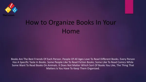 How to Organize Books In Your Home?