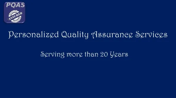 Quality assurance certification - ISO Management Systems