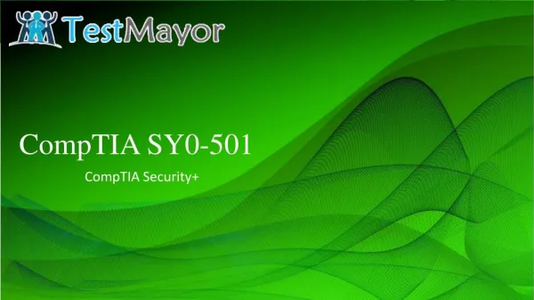 Security SY0-501 Objectives - Free CompTIA SY0-501 braindumps