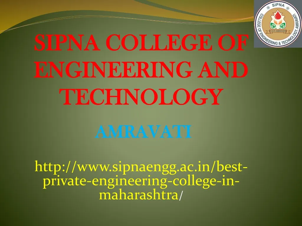 sipna college of sipna college of engineering