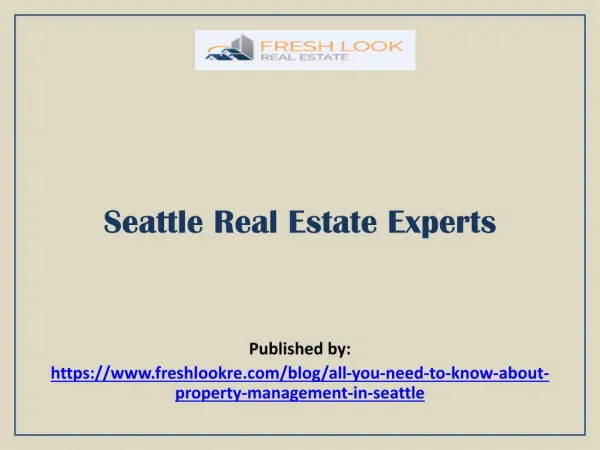 Seattle Real Estate Experts