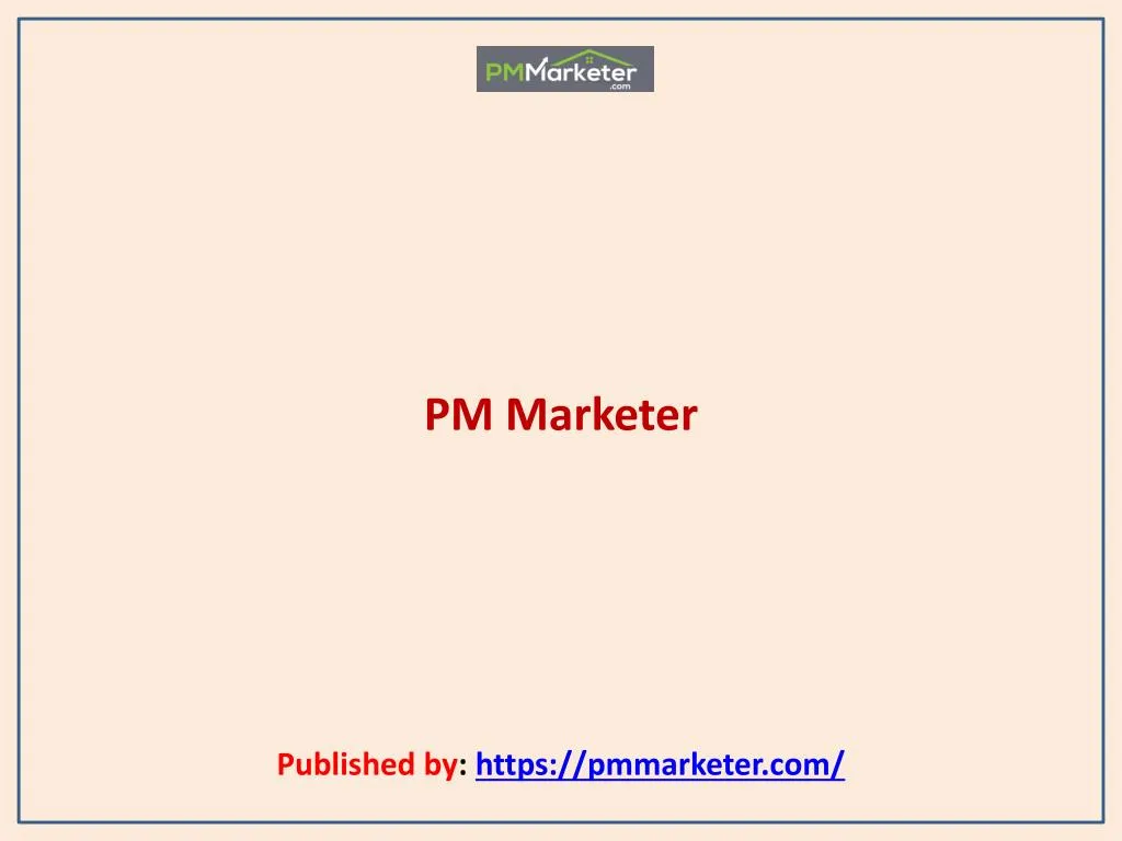 pm marketer published by https pmmarketer com