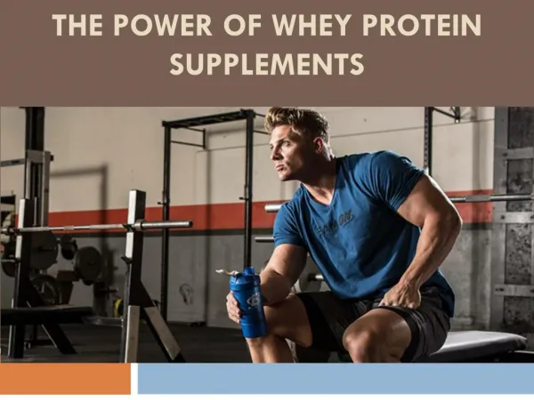 Power of Whey Protein Supplements- Rdono.com