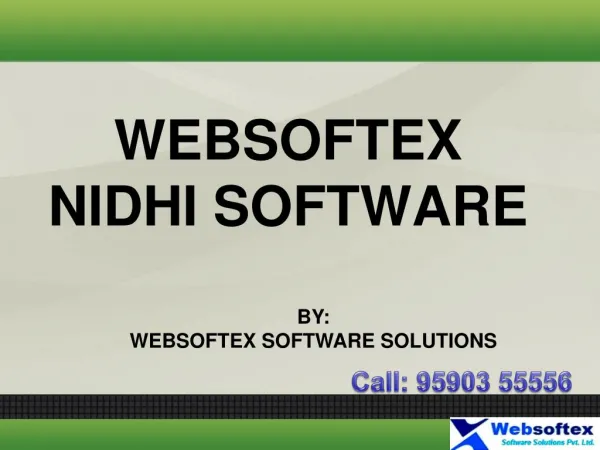 Nidhi Collection Software, Nidhi Builders, Nidhi Developers, Nidhi Associates Company, Nidhi RD FD Software