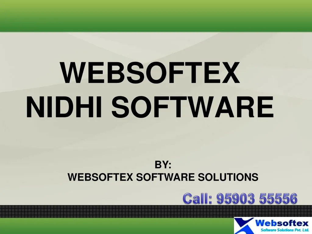 websoftex nidhi software