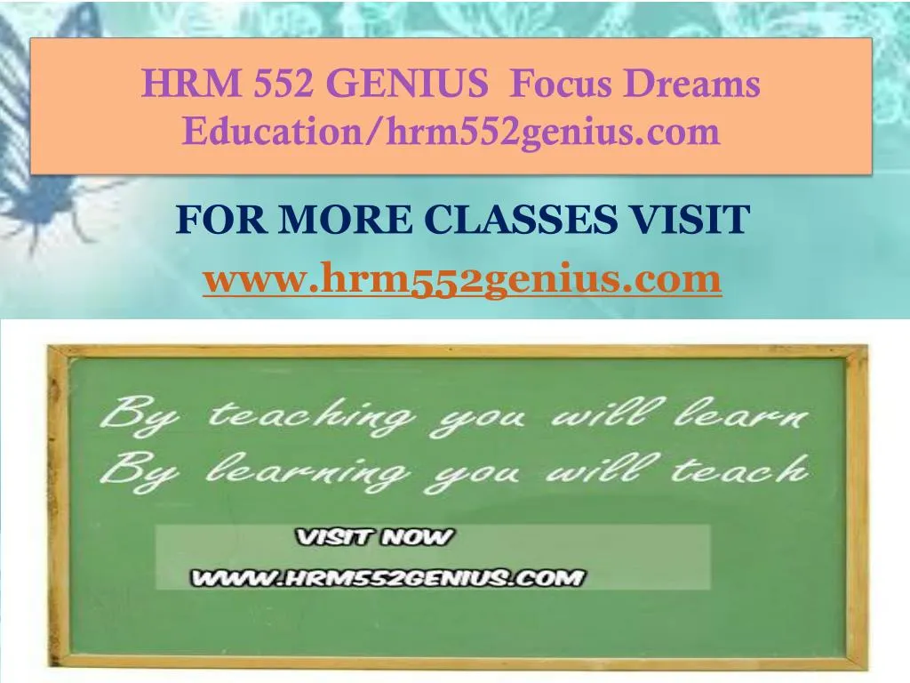 hrm 552 genius focus dreams education hrm552genius com