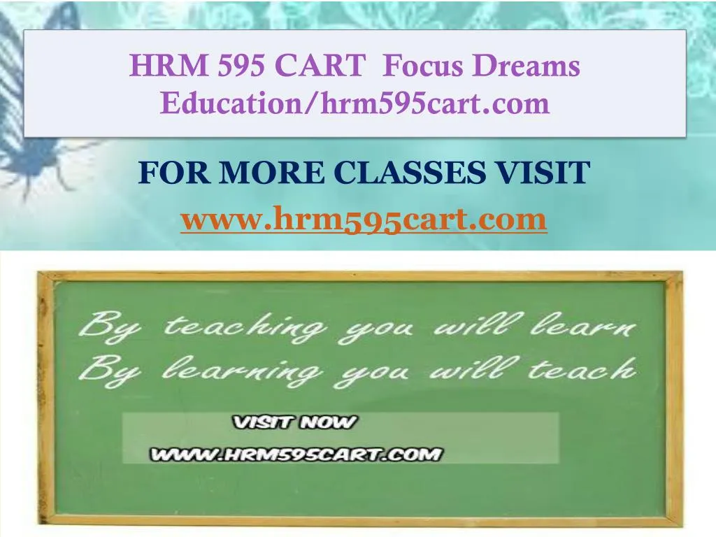 hrm 595 cart focus dreams education hrm595cart com