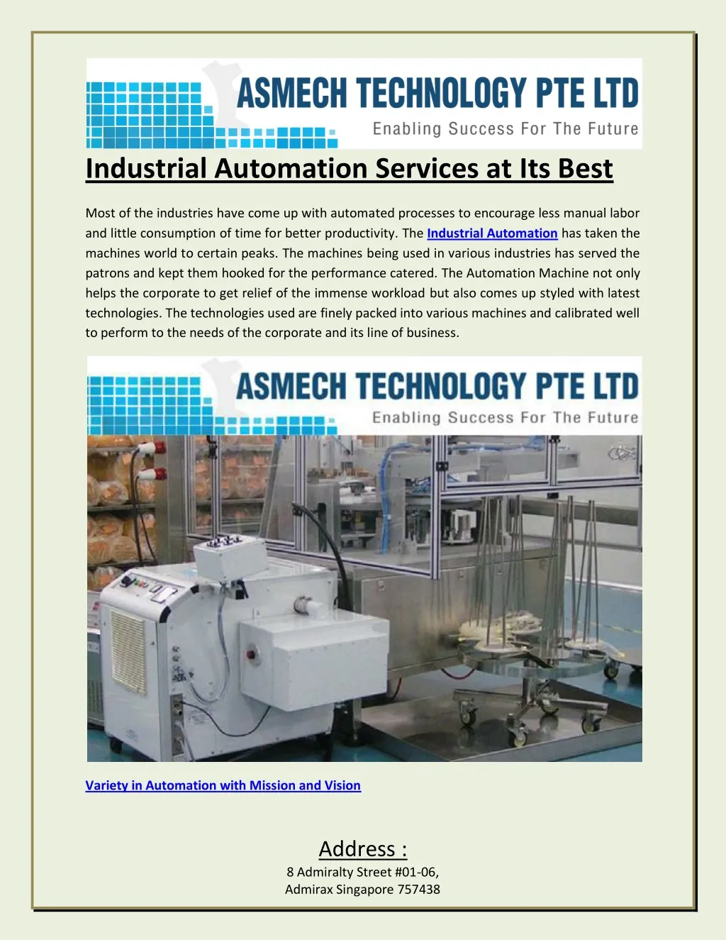 industrial automation services at its best