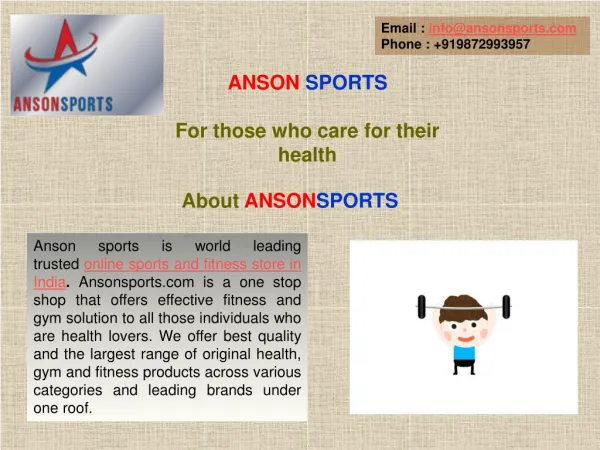 Anson Sports – For Ab fitness Equipment For you