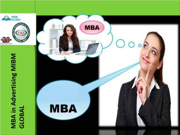 mba in advertising mibm global