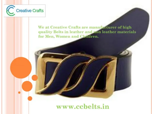 Leather Belts Manufacturer & Supplier in India
