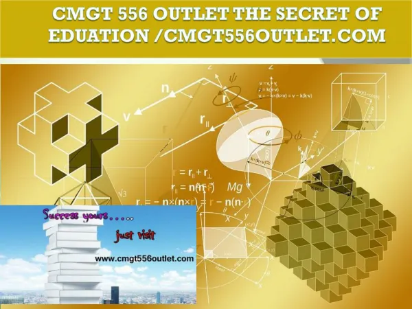 CMGT 556 OUTLET The Secret of Eduation /cmgt556outlet.com