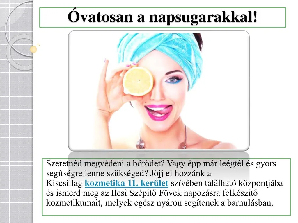 vatosan a napsugarakkal