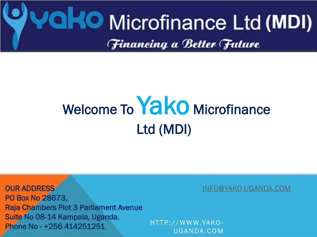 welcome to yako microfinance ltd mdi