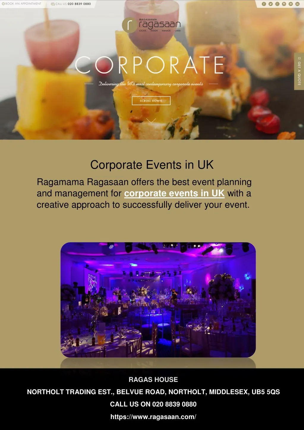 corporate events in uk