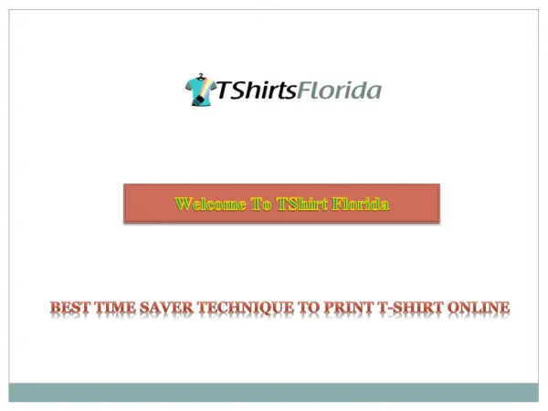 Screen printing t-shirts