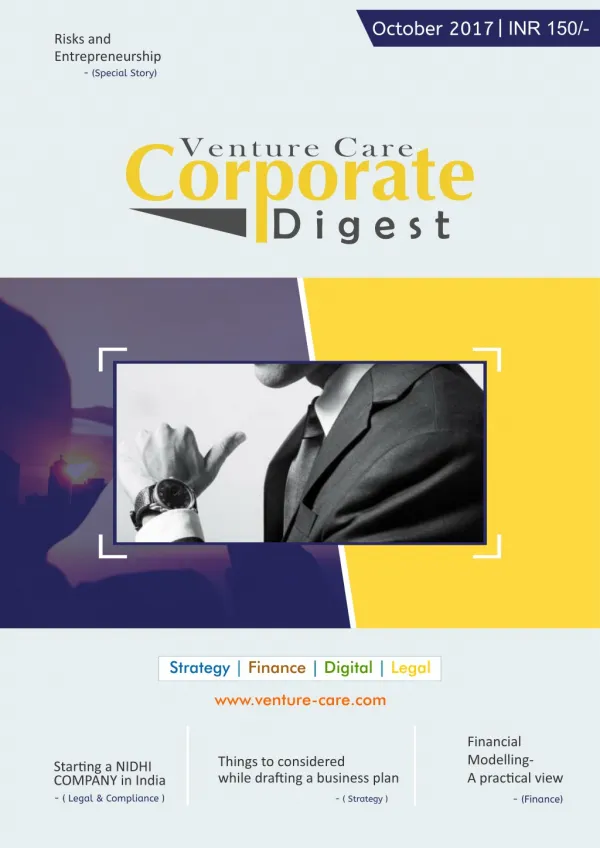 Corporate Digest Magazine- October/2017