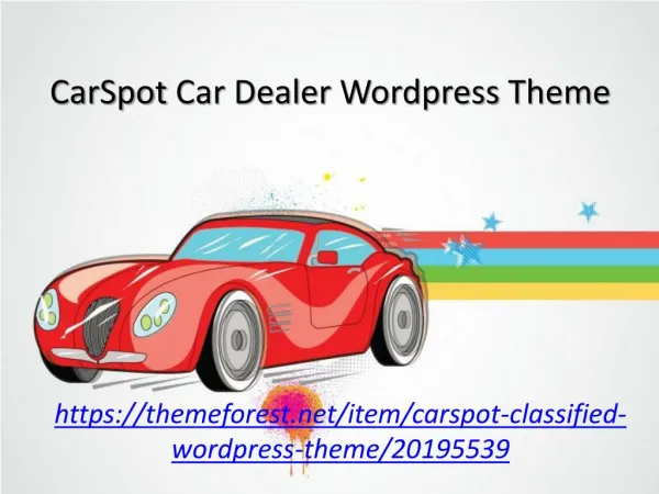 CarSpot Automotive Car Dealer Wordpress Theme